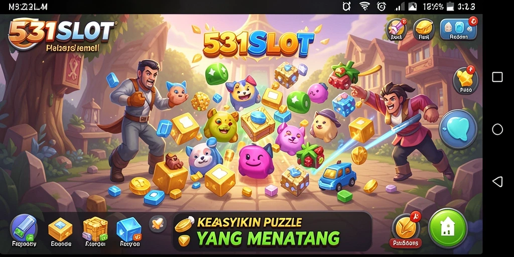 Tampilan gameplay <strong>531SLOT</strong> dengan tantangan Puzzle yang menarik.