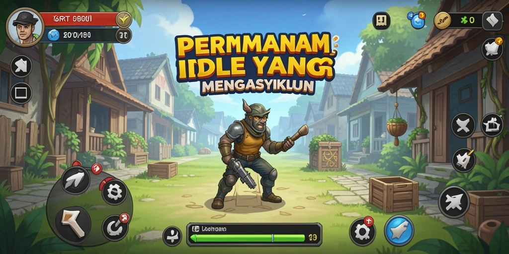 Tampilan menarik dari gameplay game Idle 6RT.