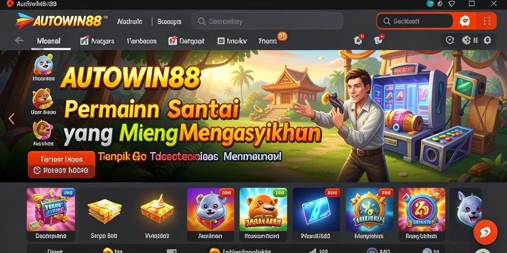 Tampilan gameplay menarik dari AUTOWIN88 yang memikat dan ceria.