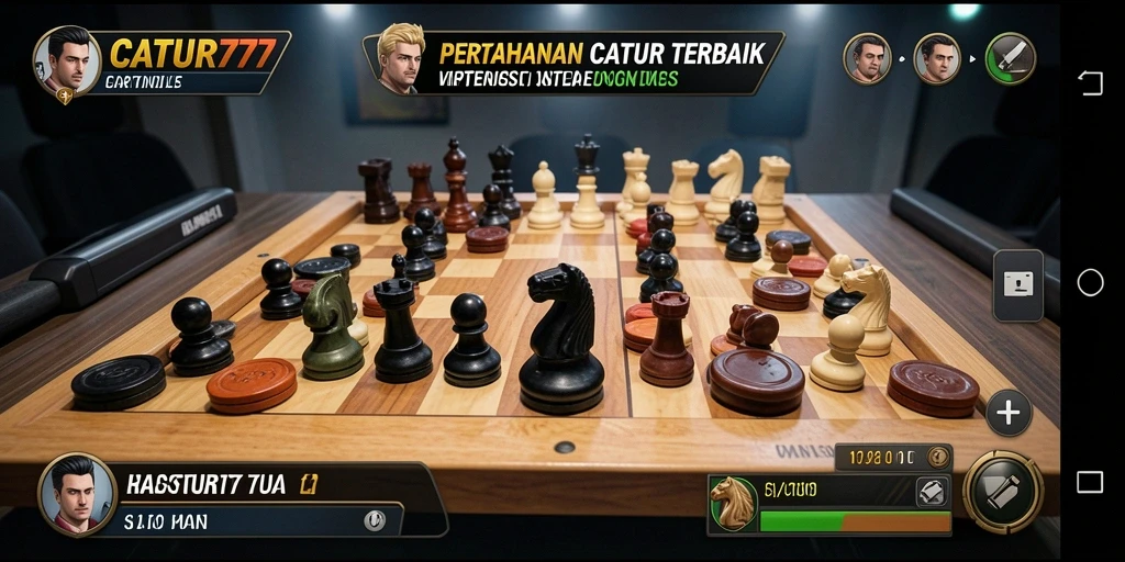 Gameplay menarik dari CATUR777 dalam pertahanan catur.