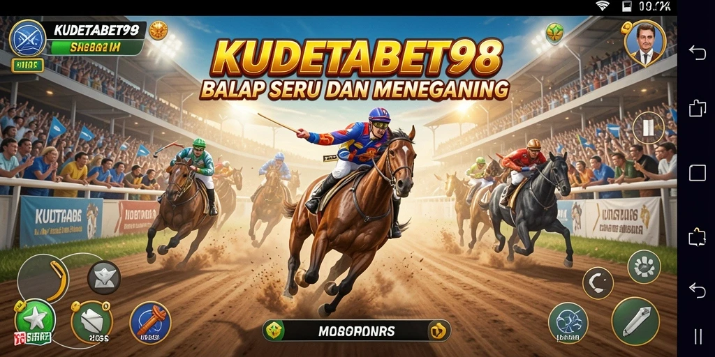 Tangkapan layar gameplay balap yang seru dan menegangkan.