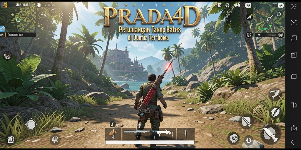 Tampilan gameplay PRADA4D yang menakjubkan dalam dunia terbuka.