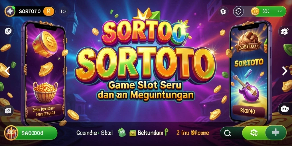 Tampilan gameplay SORTOTO yang menarik dengan berbagai tema slot.