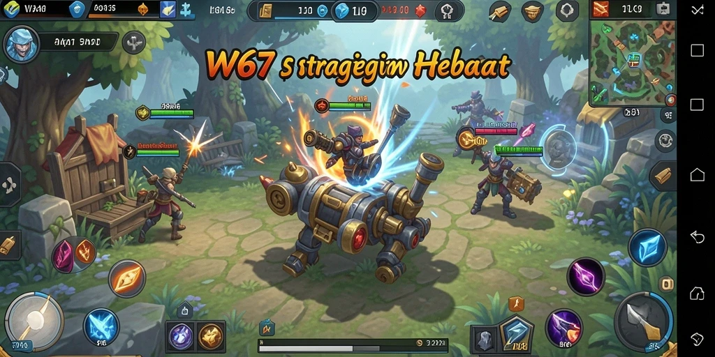 Tampilan menarik dari gameplay W67 yang memacu adrenalin.