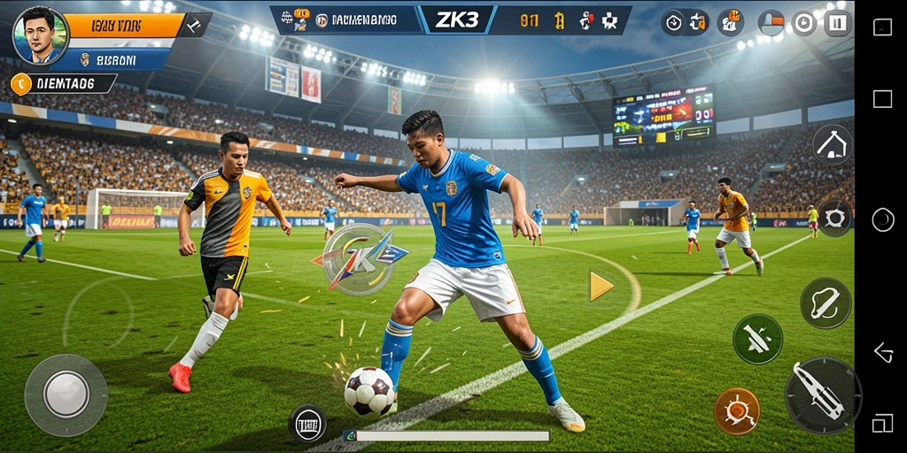 Tampilan gameplay menantang dan seru dari ZK3.